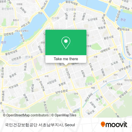 국민건강보험공단 서초남부지사 map