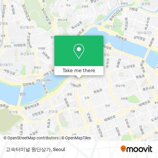 고속터미널 원단상가 map