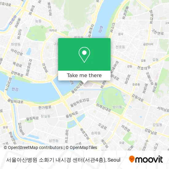 서울아산병원 소화기 내시경 센터(서관4층) map
