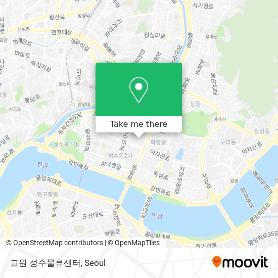 교원 성수물류센터 map