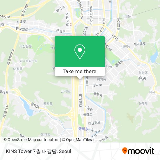 KINS Tower 7층 대강당 map