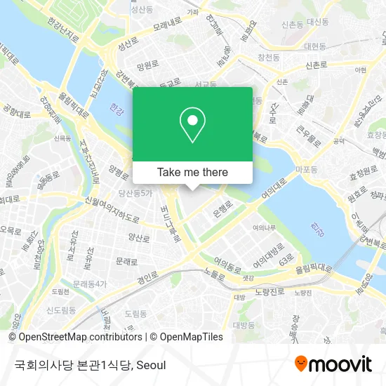 국회의사당 본관1식당 map