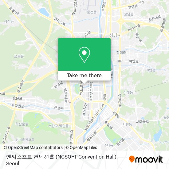 엔씨소프트 컨벤션홀 (NCSOFT Convention Hall) map