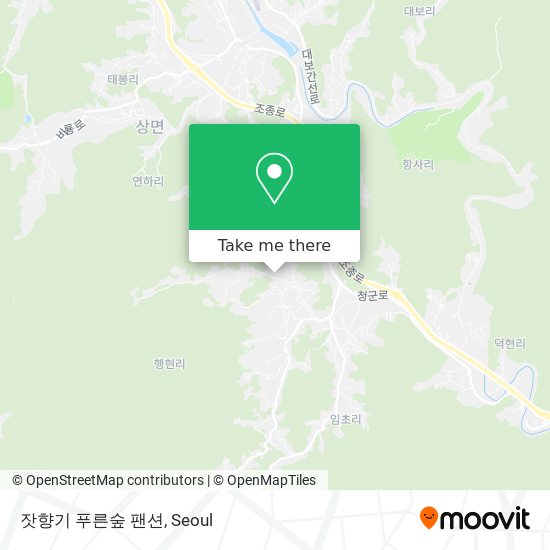 잣향기 푸른숲 팬션 map