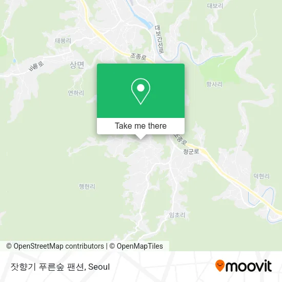 잣향기 푸른숲 팬션 map