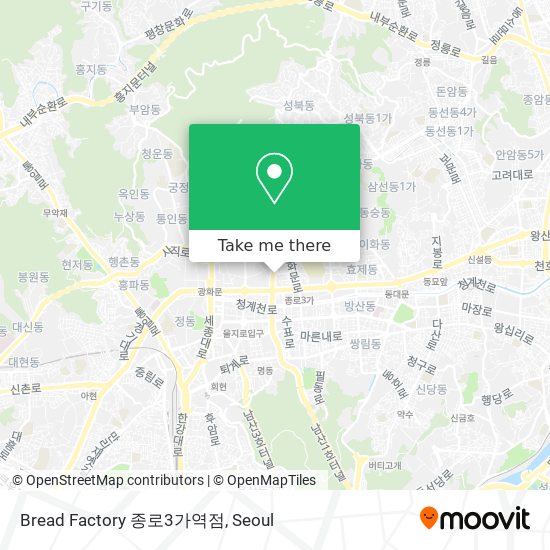 Bread Factory 종로3가역점 map
