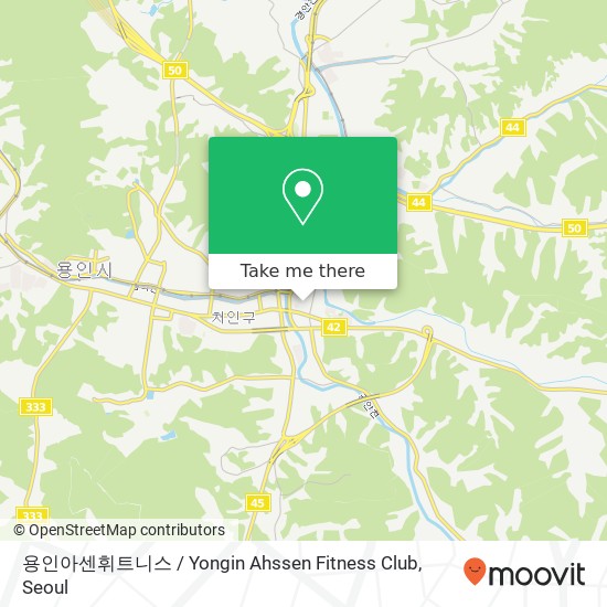 용인아센휘트니스 / Yongin Ahssen Fitness Club map