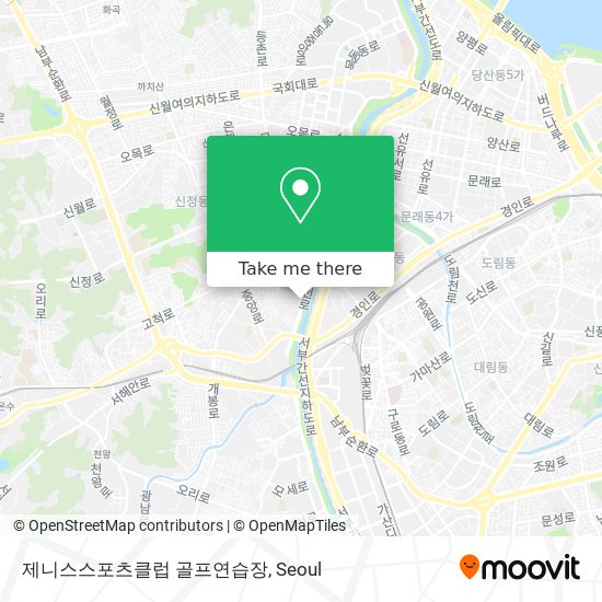 제니스스포츠클럽 골프연습장 map