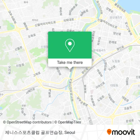 제니스스포츠클럽 골프연습장 map