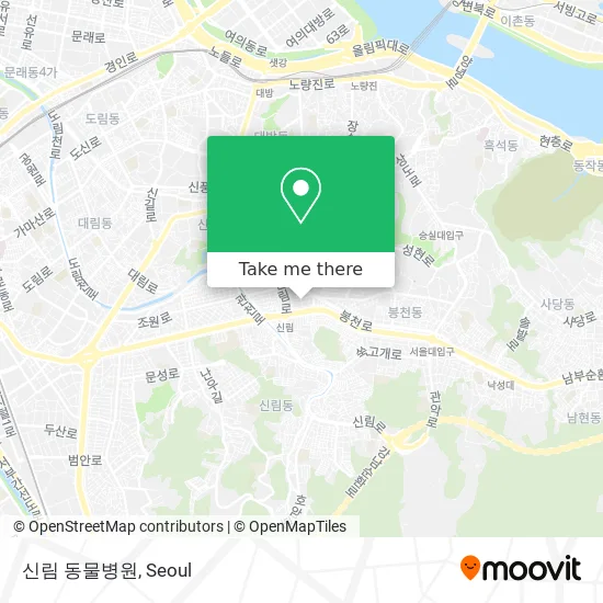 신림 동물병원 map