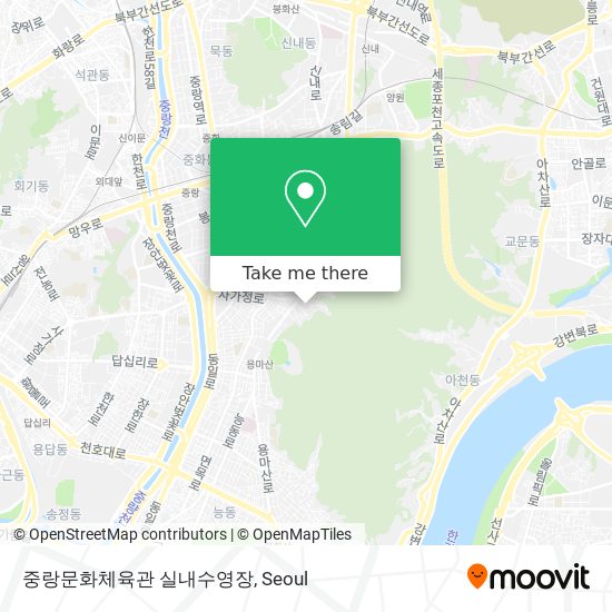 중랑문화체육관 실내수영장 map