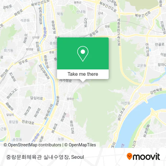 중랑문화체육관 실내수영장 map