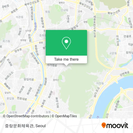 중랑문화체육관 map
