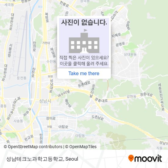 성남테크노과학고등학교 map