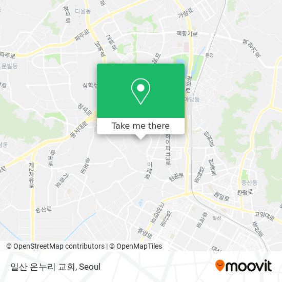 일산 온누리 교회 map