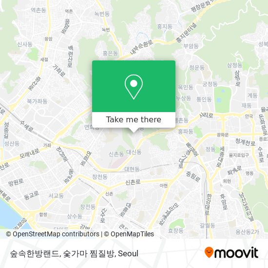 숲속한방랜드, 숯가마 찜질방 map