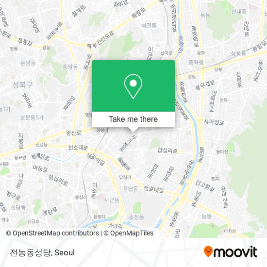 전농동성당 map