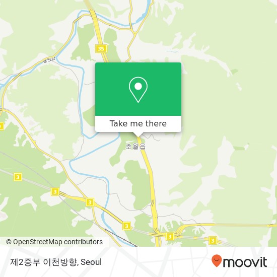 제2중부 이천방향 map