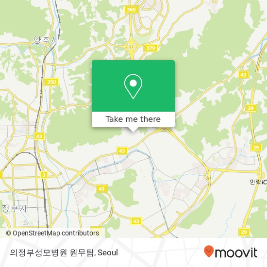 의정부성모병원 원무팀 map