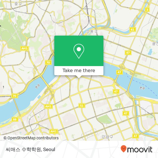 씨매스 수학학원 map