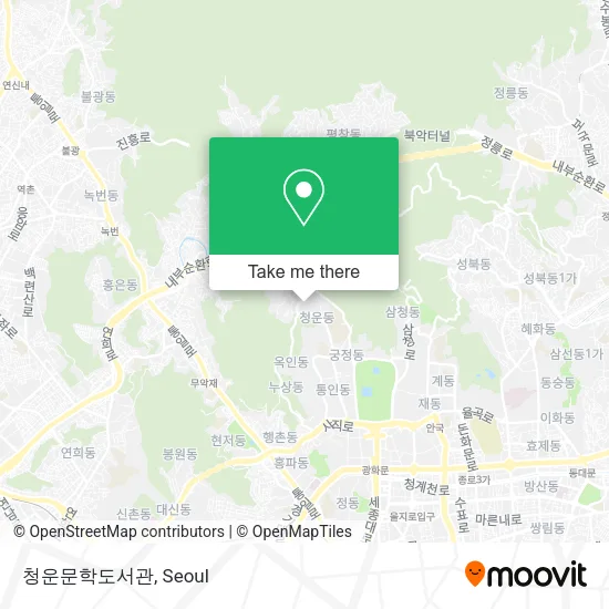 청운문학도서관 map