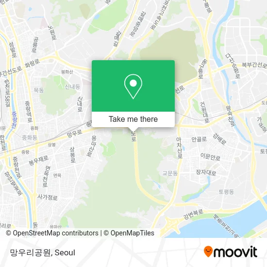 망우리공원 map