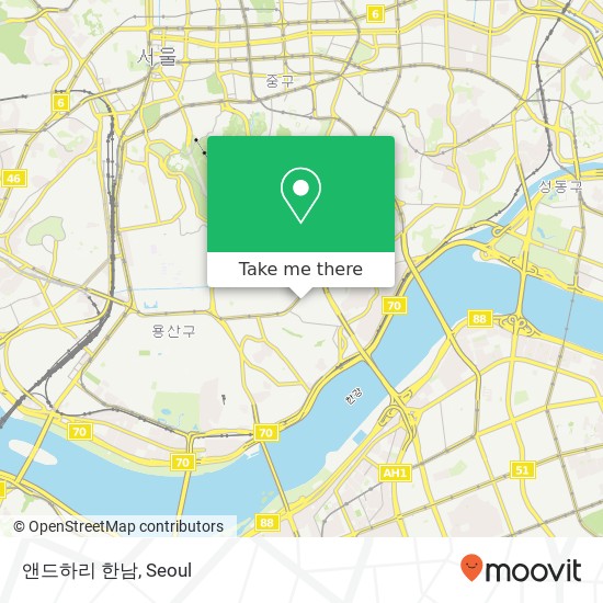 앤드하리 한남 map