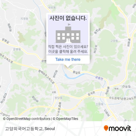 고양외국어고등학교 map