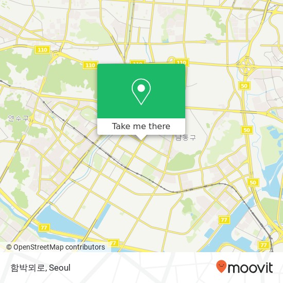 함박뫼로 map