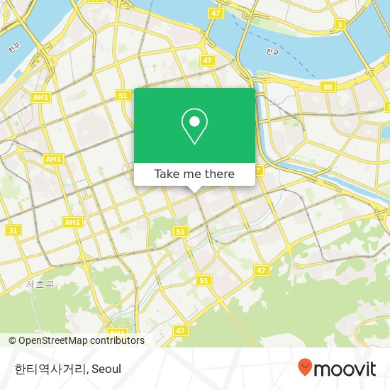 한티역사거리 map