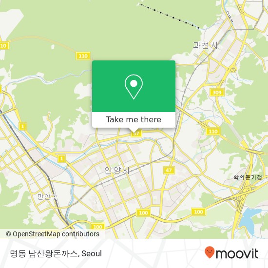 명동 남산왕돈까스 map