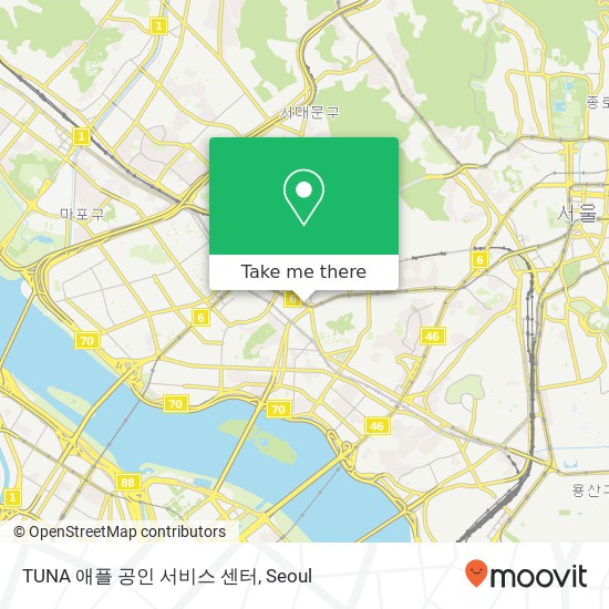 TUNA 애플 공인 서비스 센터 map