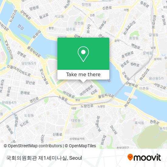 국회의원회관 제1세미나실 map