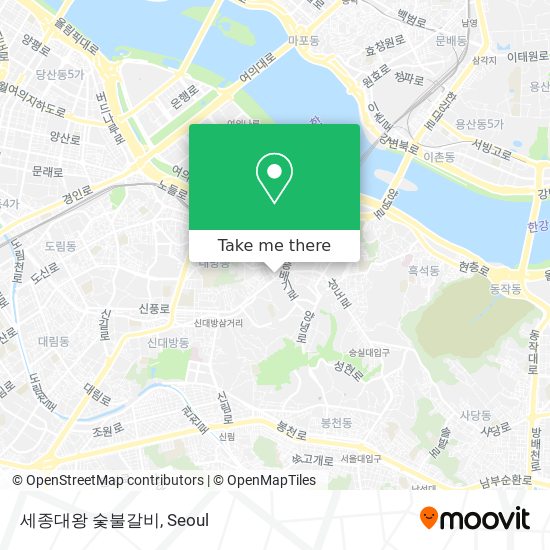 세종대왕 숯불갈비 map