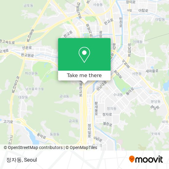 정자동 map