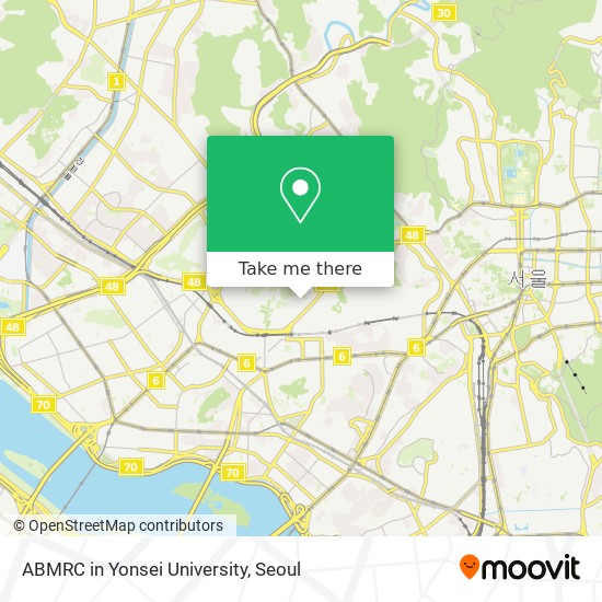 ABMRC in Yonsei University map