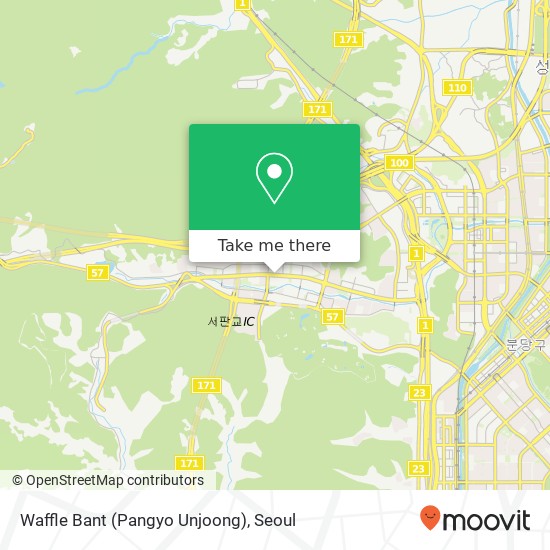 Waffle Bant (Pangyo Unjoong) map