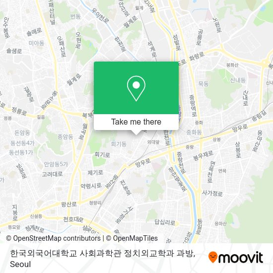 한국외국어대학교 사회과학관 정치외교학과 과방 map
