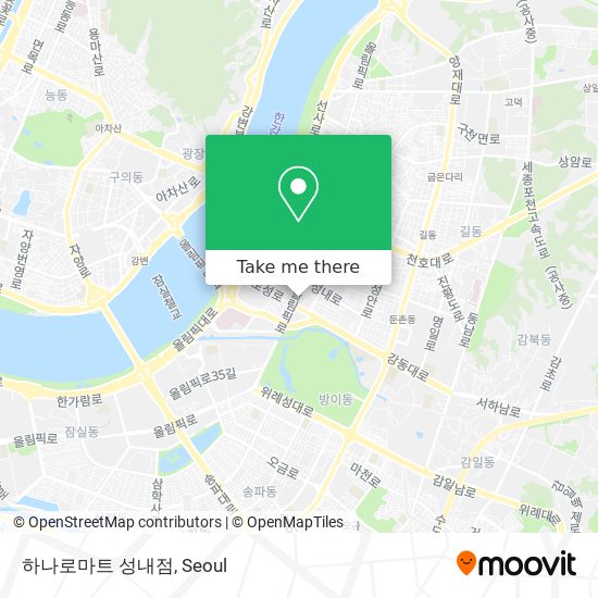 하나로마트 성내점 map
