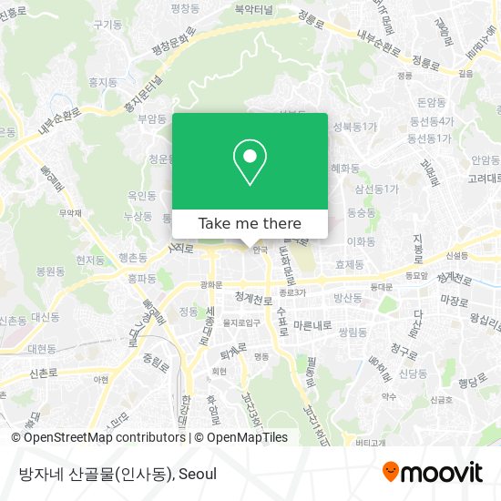 방자네 산골물(인사동) map