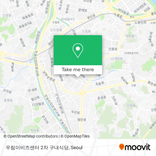 우림이비즈센터 2차 구내식당 map