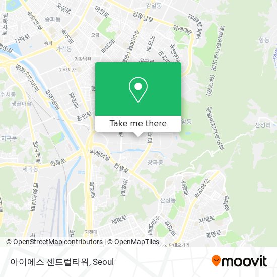 아이에스 센트럴타워 map
