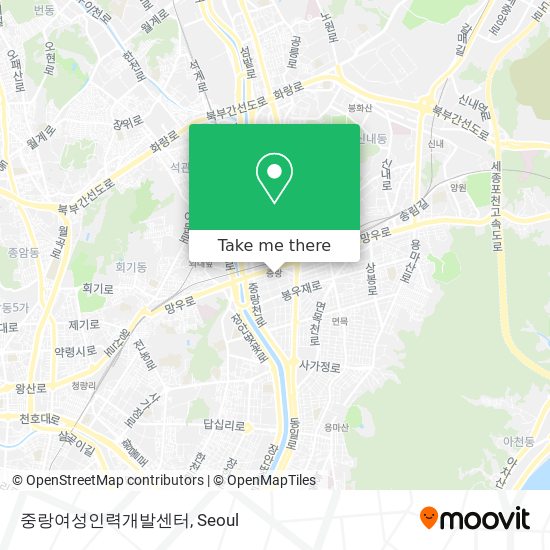 중랑여성인력개발센터 map