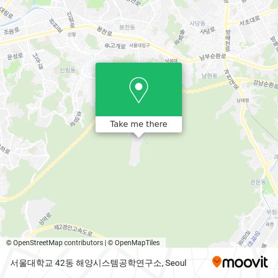서울대학교 42동 해양시스템공학연구소 map