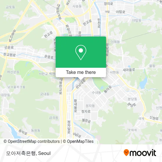 모아저축은행 map