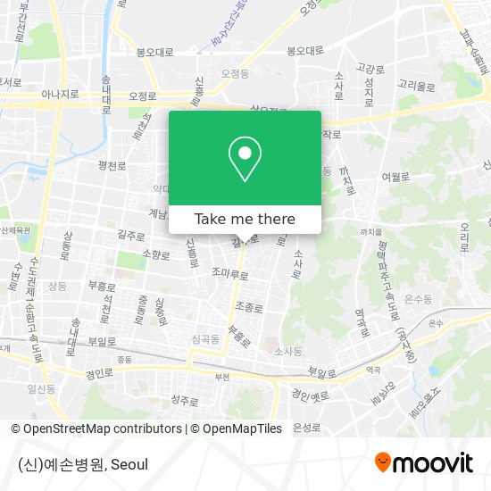 (신)예손병원 map