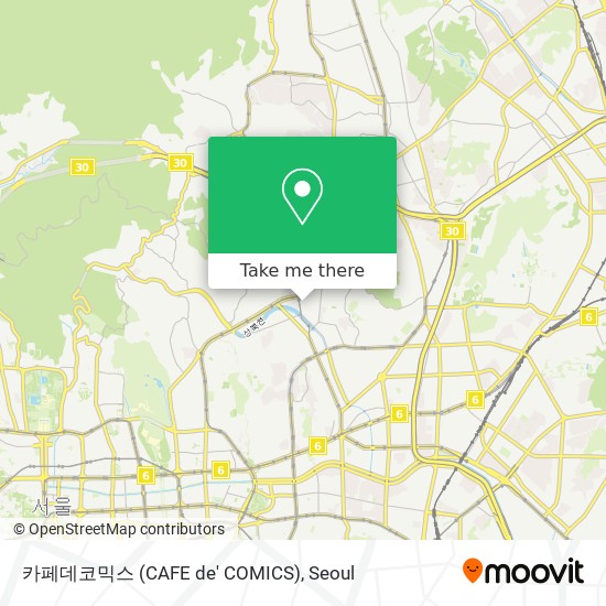 카페데코믹스 (CAFE de' COMICS) map