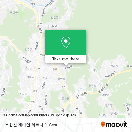 북한산 래미안 휘트니스 map