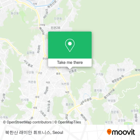북한산 래미안 휘트니스 map