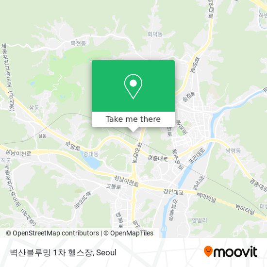 벽산블루밍 1차 헬스장 map